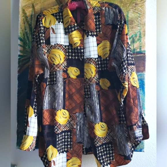 Retro Big Blouse M/L - Picture 1 of 15